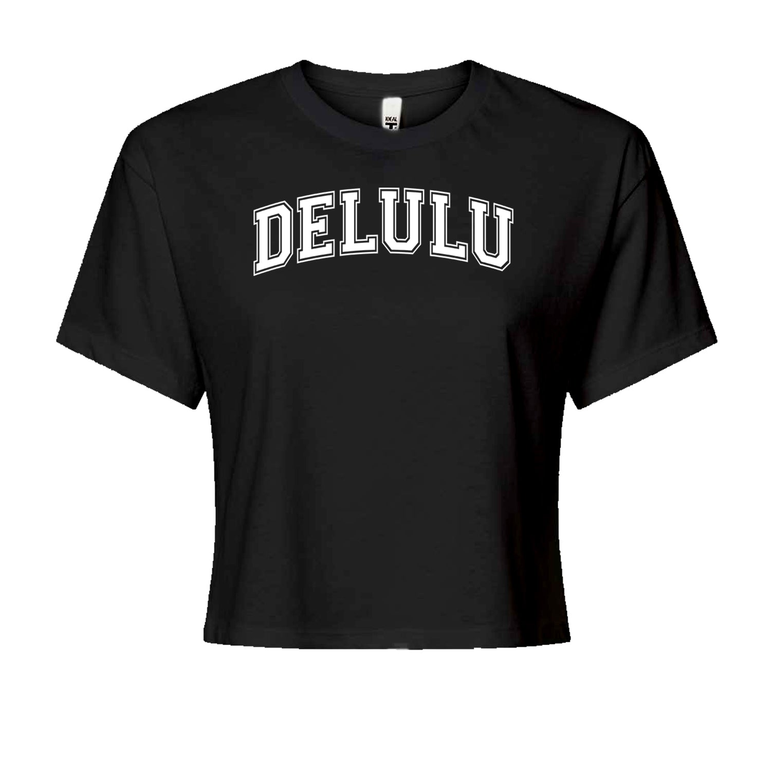 Delulu Delusional Light Hearted Cropped T-Shirt