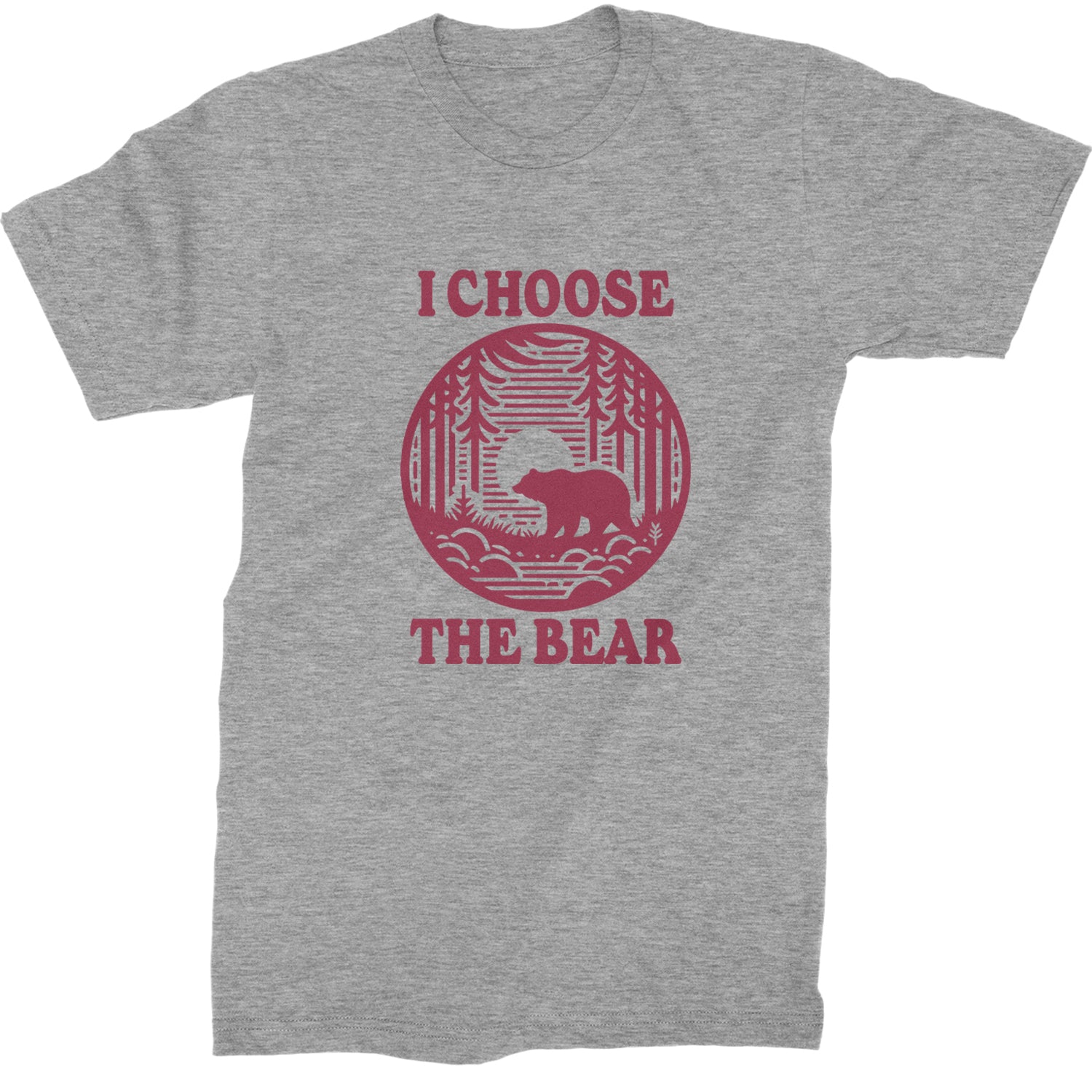 I Choose The Bear Companion Survival Choice Mens T-shirt