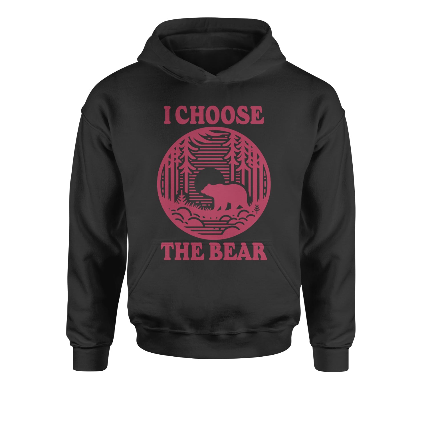 I Choose The Bear Companion Survival Choice Youth-Sized Hoodie