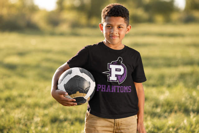 Youth custom team T-shirt for schools, camps, and sports