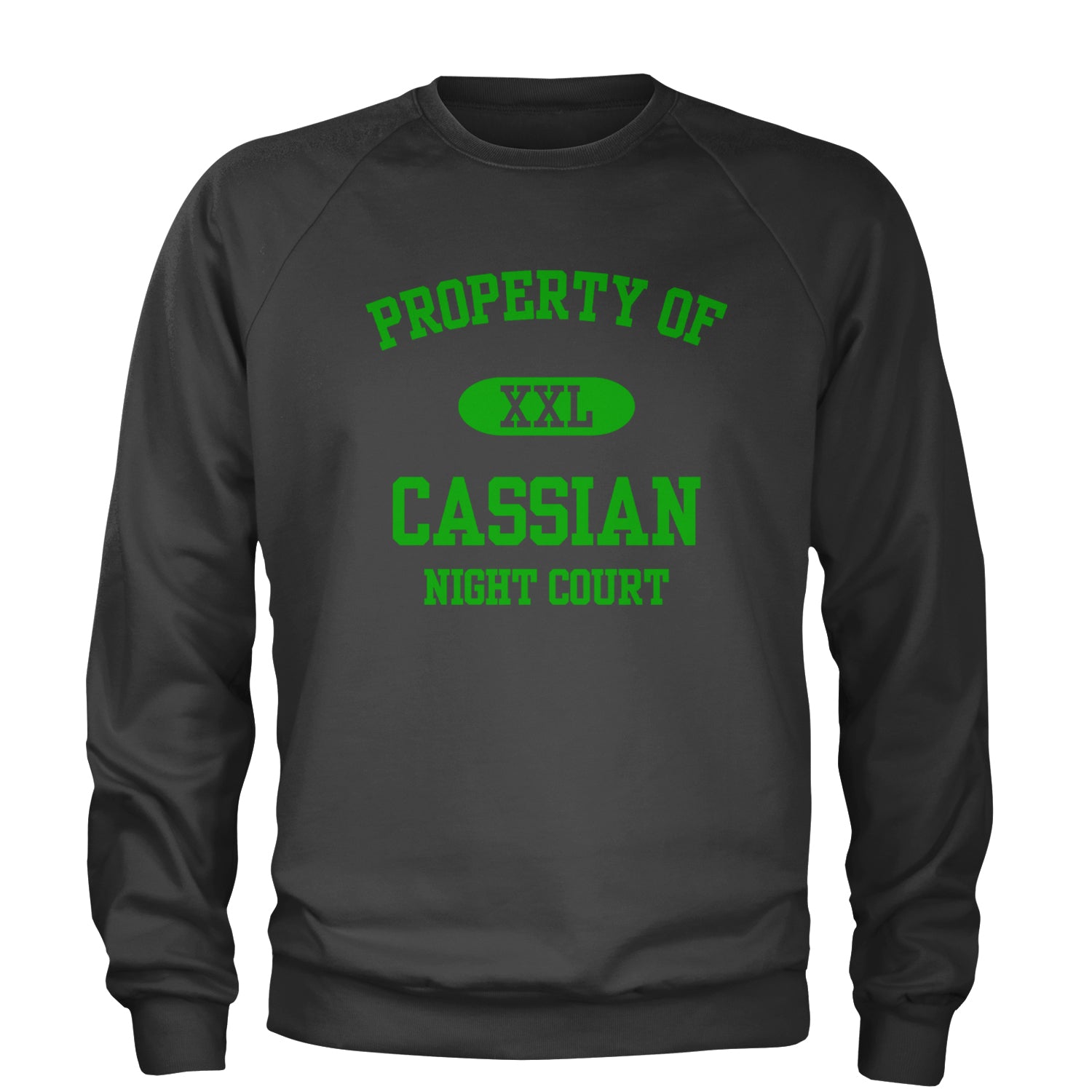 Property Of Cassian ACOTAR Adult Crewneck Sweatshirt acotar, court, maas, tamlin, thorns by Expression Tees