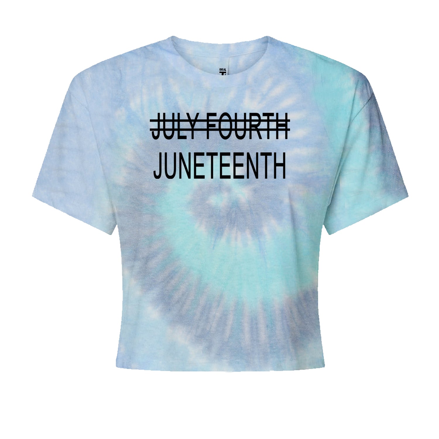 Juneteenth (July Fourth Crossed Out) Jubilee Cropped T-Shirt
