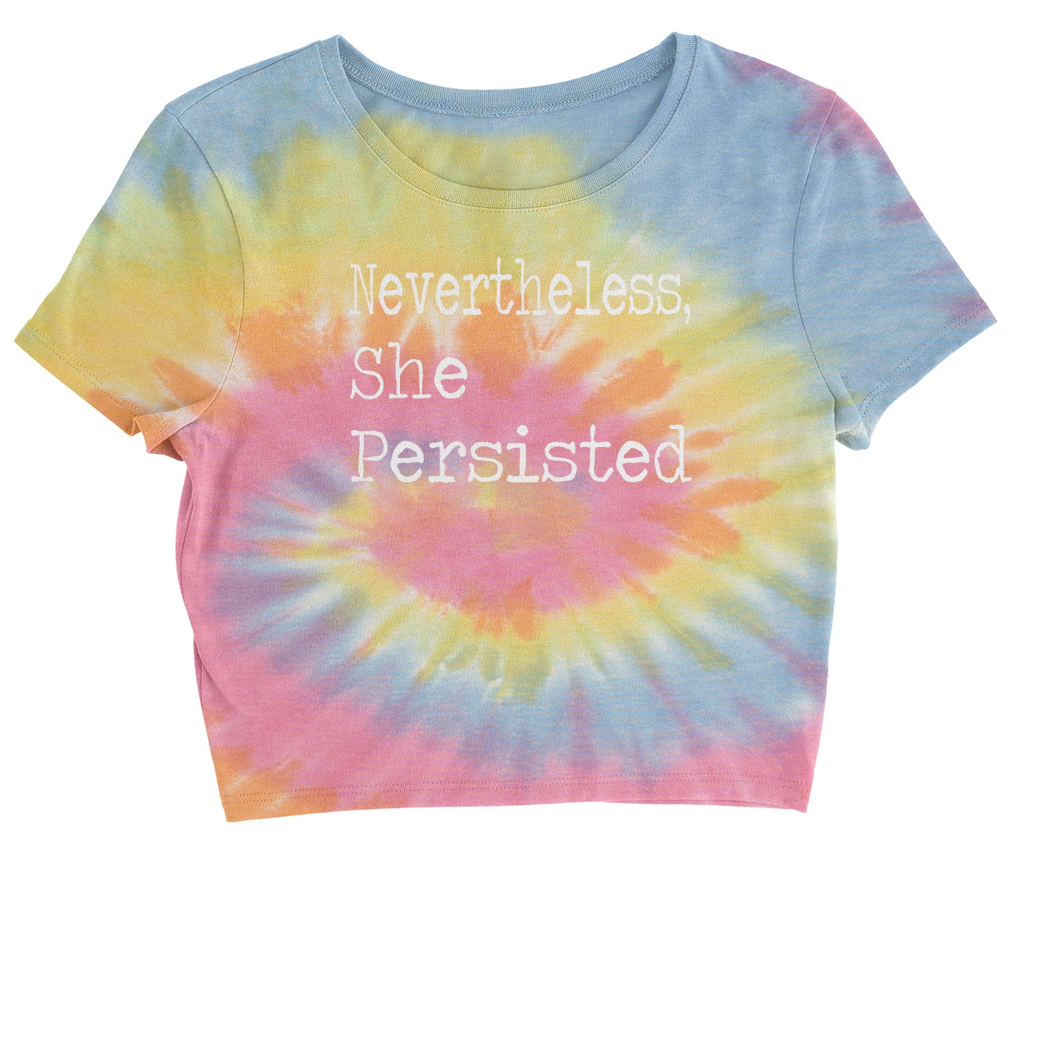 Nevertheless, She Persisted Cropped T-Shirt 2020, feminism, feminist, kamala, letlizspeak, mamala, mcconnell, mitch, momala, mommala by Expression Tees
