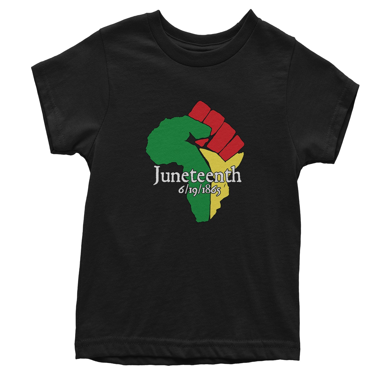 Juneteenth Raised Fist Africa Celebrate Emancipation Day Youth T-shirt