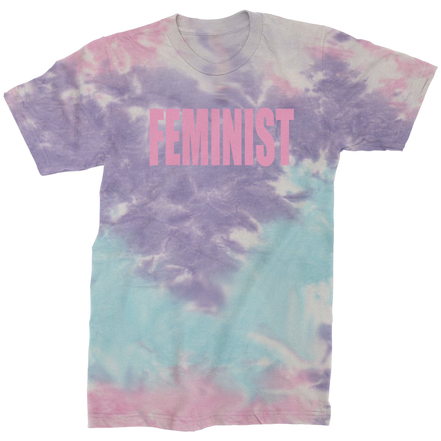Feminist (Pink Print) Mens T-shirt a, equal, equality, feminism, feminist, gender, is, lgbtq, like, looks, nevertheless, pay, persisted, rights, she, this, what by Expression Tees