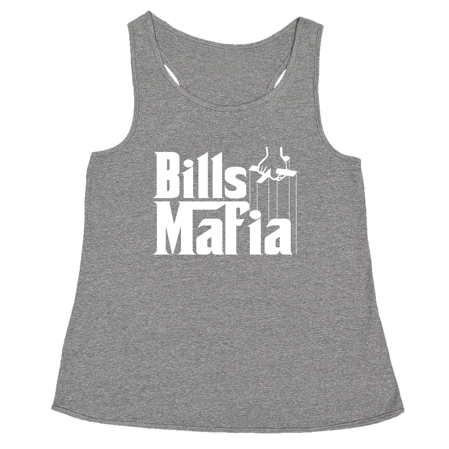 Mafia Bills Mafia Godfather Racerback Tank Top for Women bills, fan, father, football, god, godfather, new, sports, team, york by Expression Tees