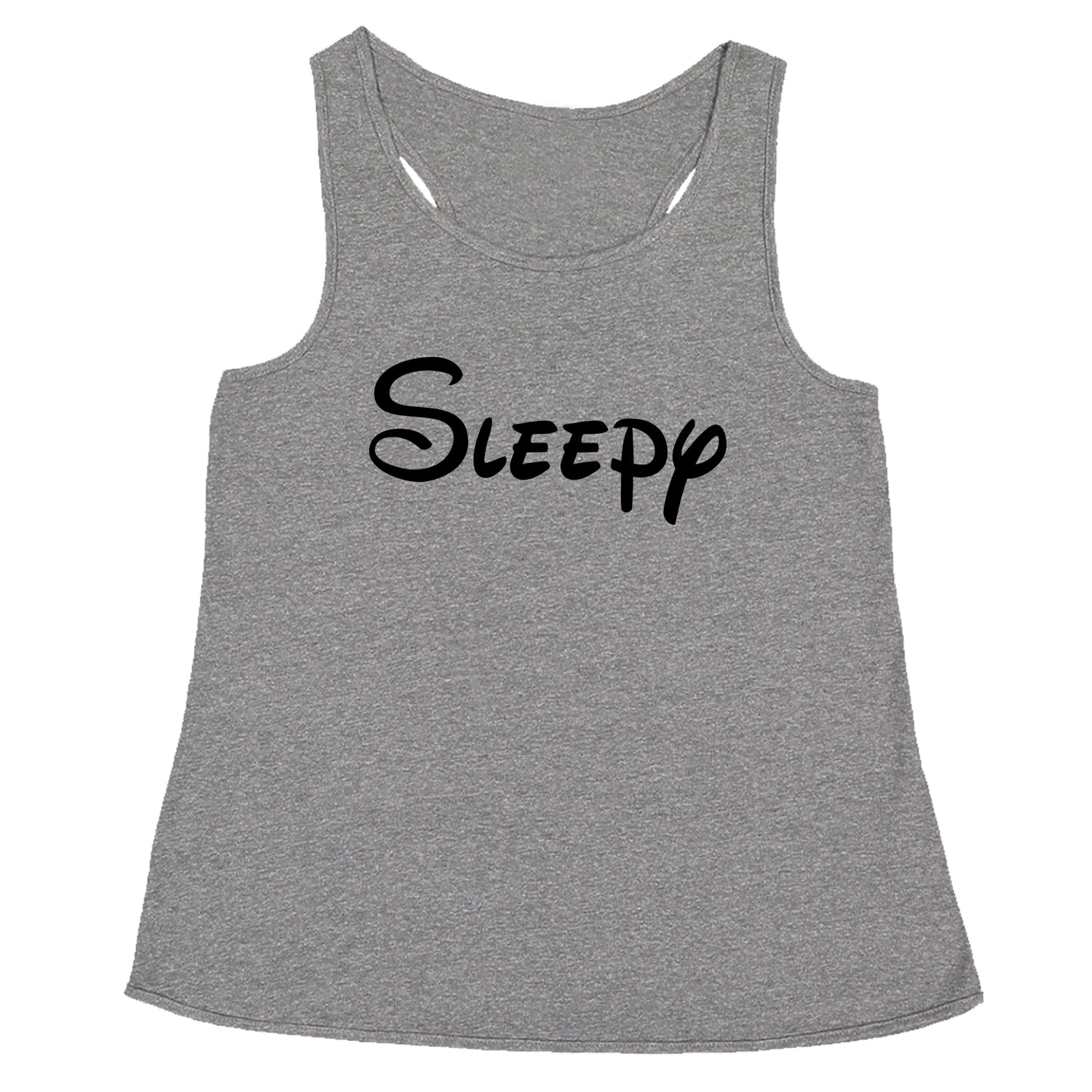 Sleepy - 7 Dwarfs Costume Racerback Tank Top for Women and, costume, dwarfs, group, halloween, matching, seven, snow, the, white by Expression Tees