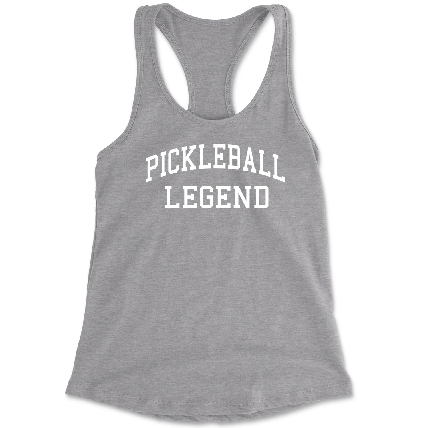 Pickleball Legend Racerback Tank Top for Women ball, dink, dinking, pickle, pickleball by Expression Tees