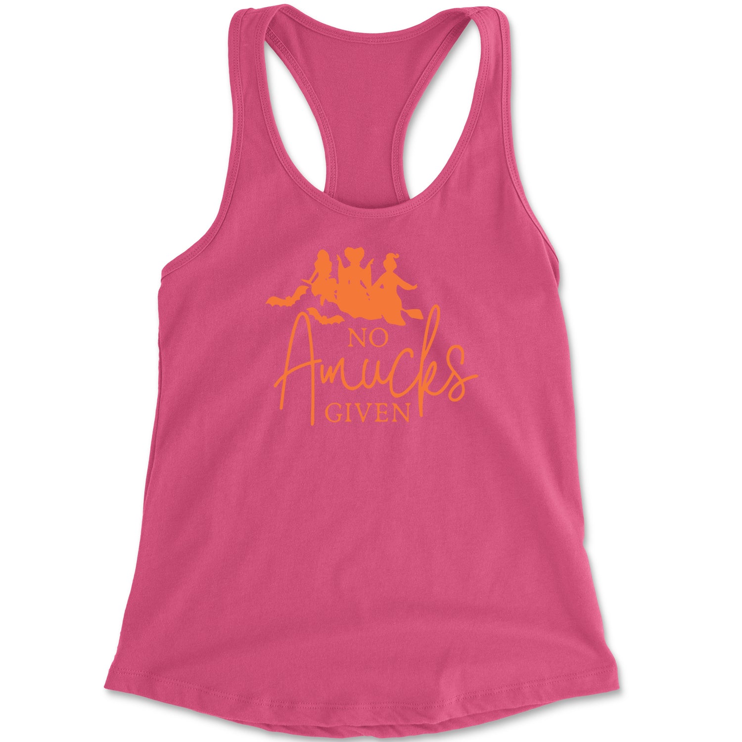 No Amucks Given Hocus Pocus Racerback Tank Top for Women descendants, enchanted, eve, hallows, hocus, or, pocus, sanderson, sisters, treat, trick, witches by Expression Tees