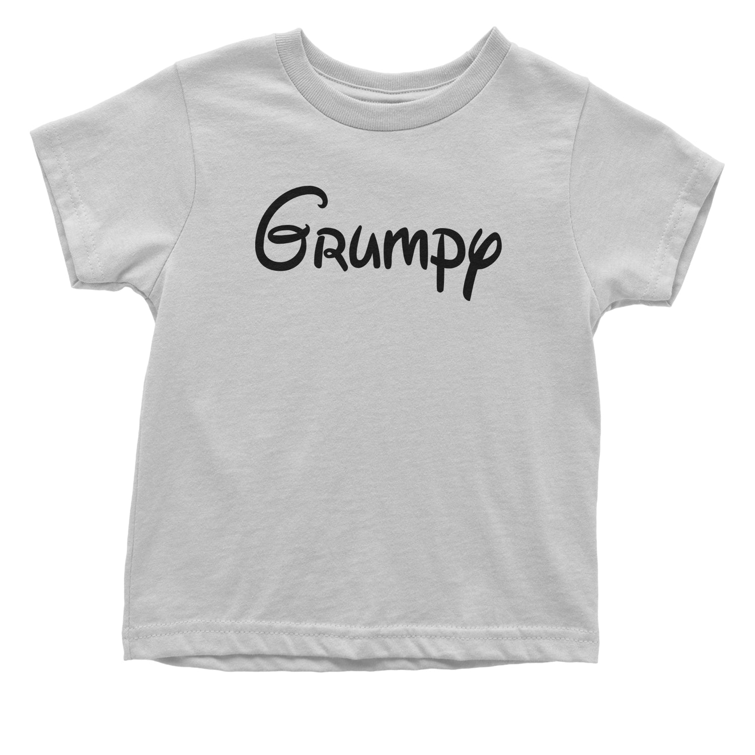 Grumpy - 7 Dwarfs Costume Toddler T-Shirt and, costume, dwarfs, group, halloween, matching, seven, snow, the, white by Expression Tees