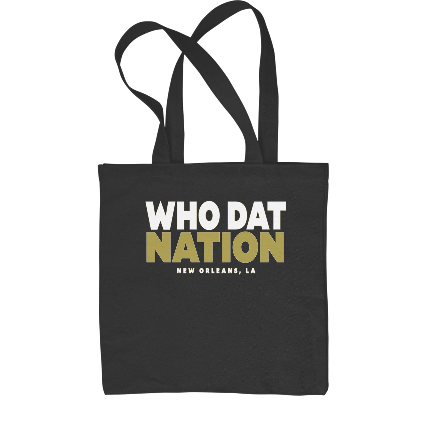 New Orleans Who Dat Nation Shopping Tote Bag