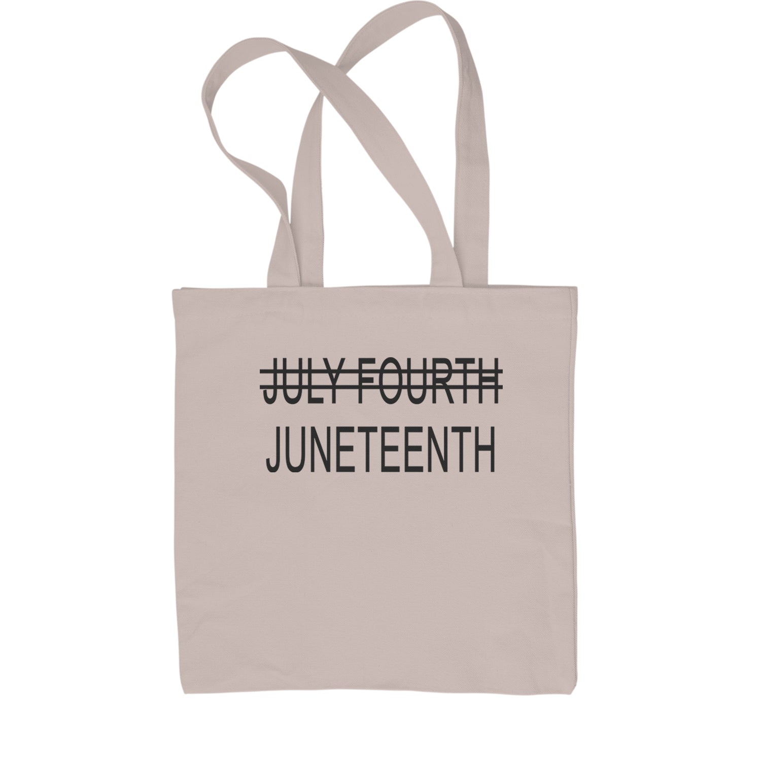 Juneteenth (July Fourth Crossed Out) Jubilee Shopping Tote Bag