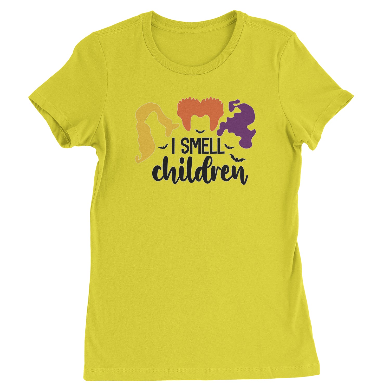 I Smell Children Hocus Pocus Womens T-shirt descendants, enchanted, eve, hallows, hocus, or, pocus, sanderson, sisters, treat, trick, witches by Expression Tees