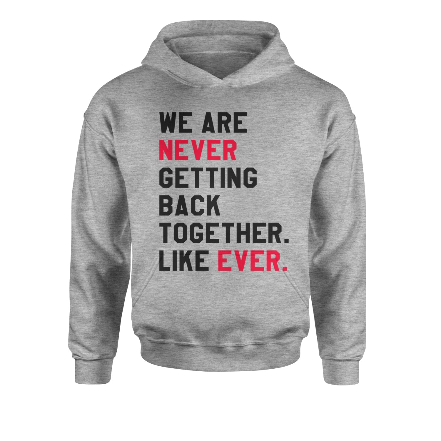 We Are Never Getting Back Together Large Eras Print Youth-Sized Hoodie