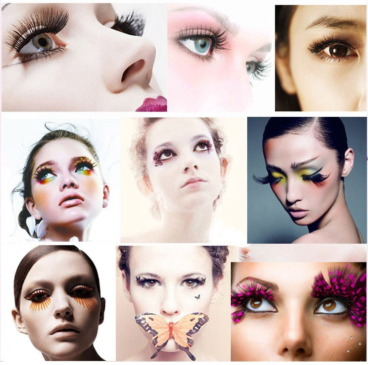 INSTRUCTIONS FOR APPLYING FALSE EYE LASHES