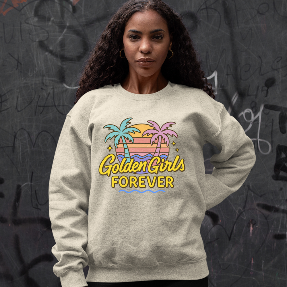 Golden Girls Forever Retro Sunset Mens T-shirt 