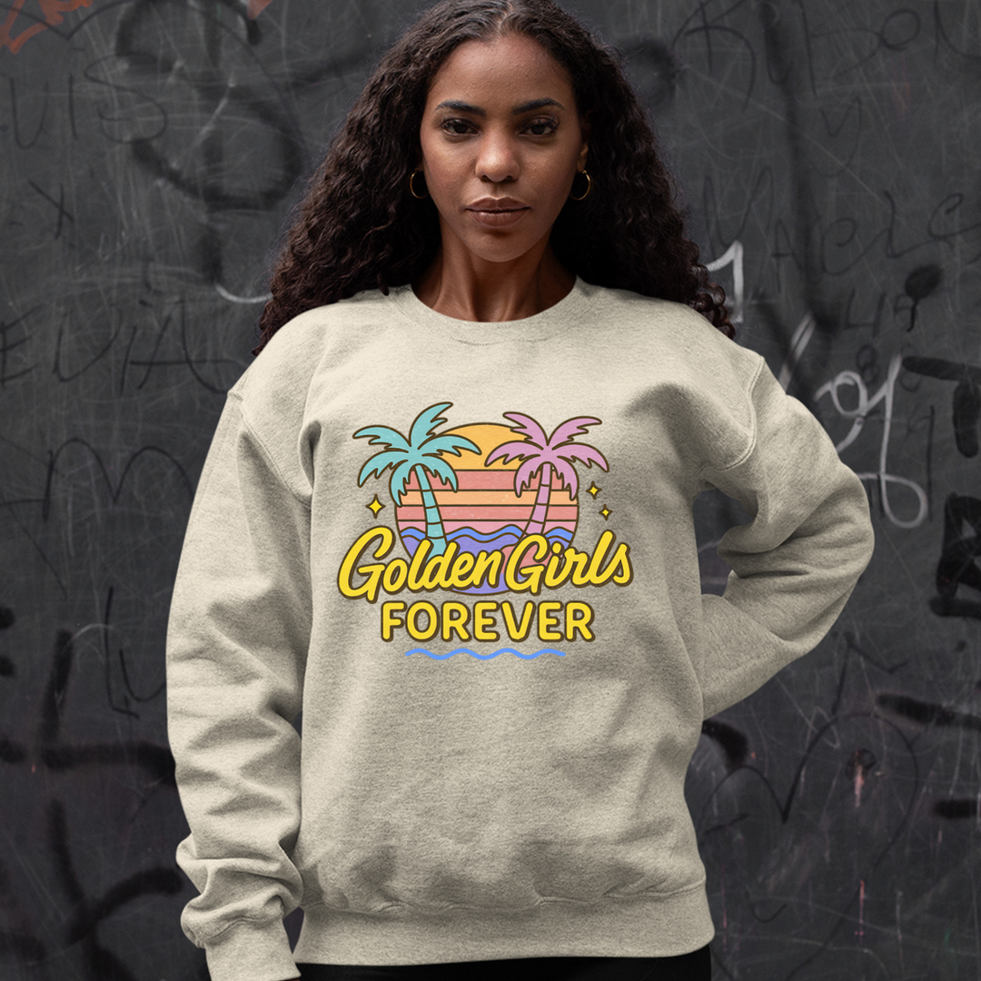 Golden Girls Forever Retro Sunset Mens T-shirt 