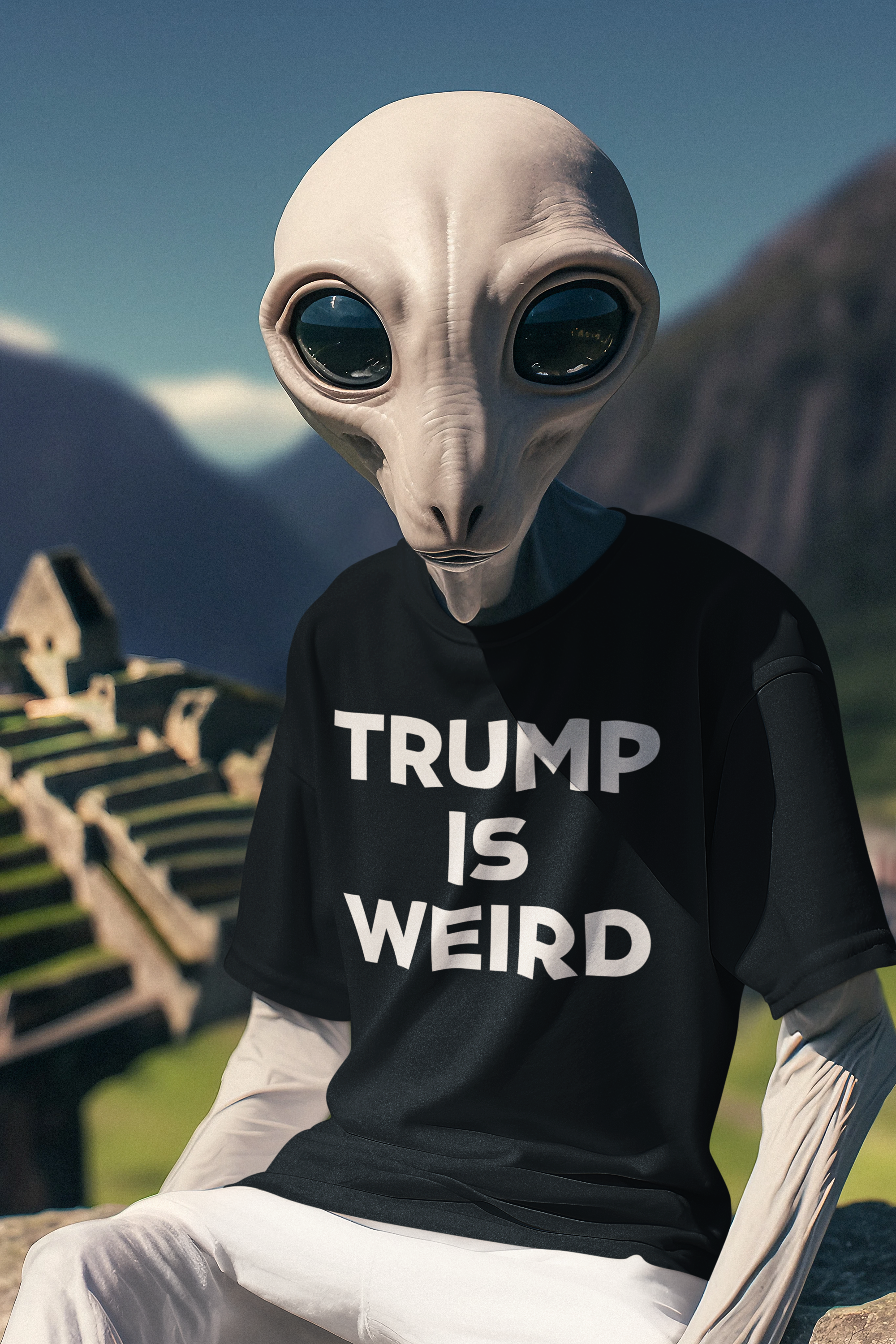 Trump Is Weird Vote Blue Mens T-shirt 