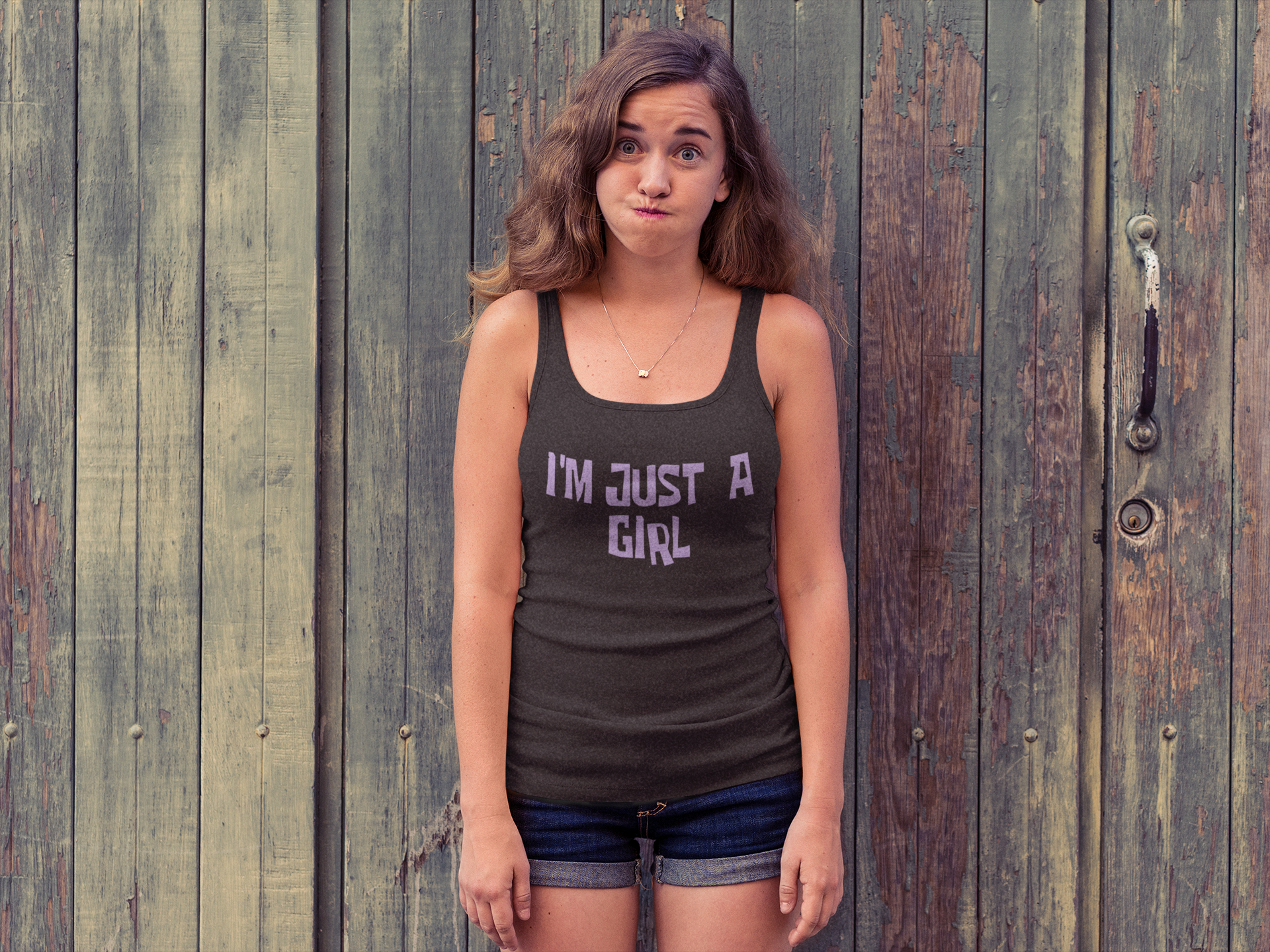 I'm Just A Girl Guts Music Mens T-shirt 