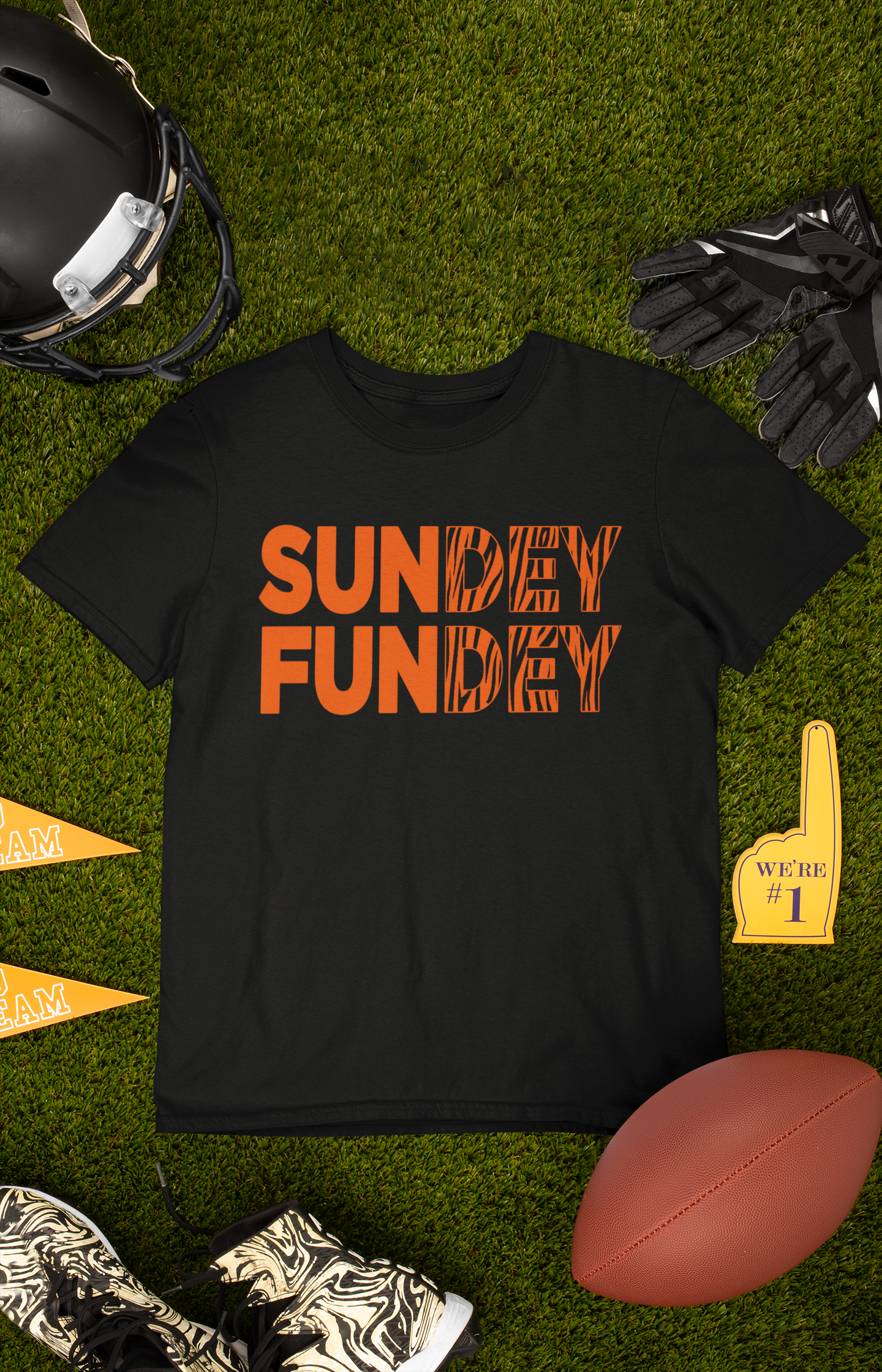 SunDEY FunDEY Sunday FundayMens T-shirt Black