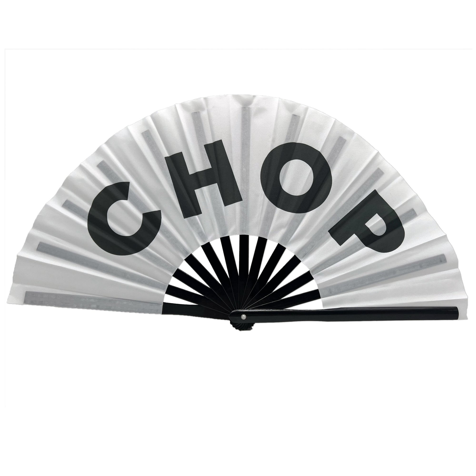CHOP Large Concert Hand Fan - Foldable Handheld Celebration Fan, Perfect for Festivals, Raves, Abanicos de Mano para Fiesta