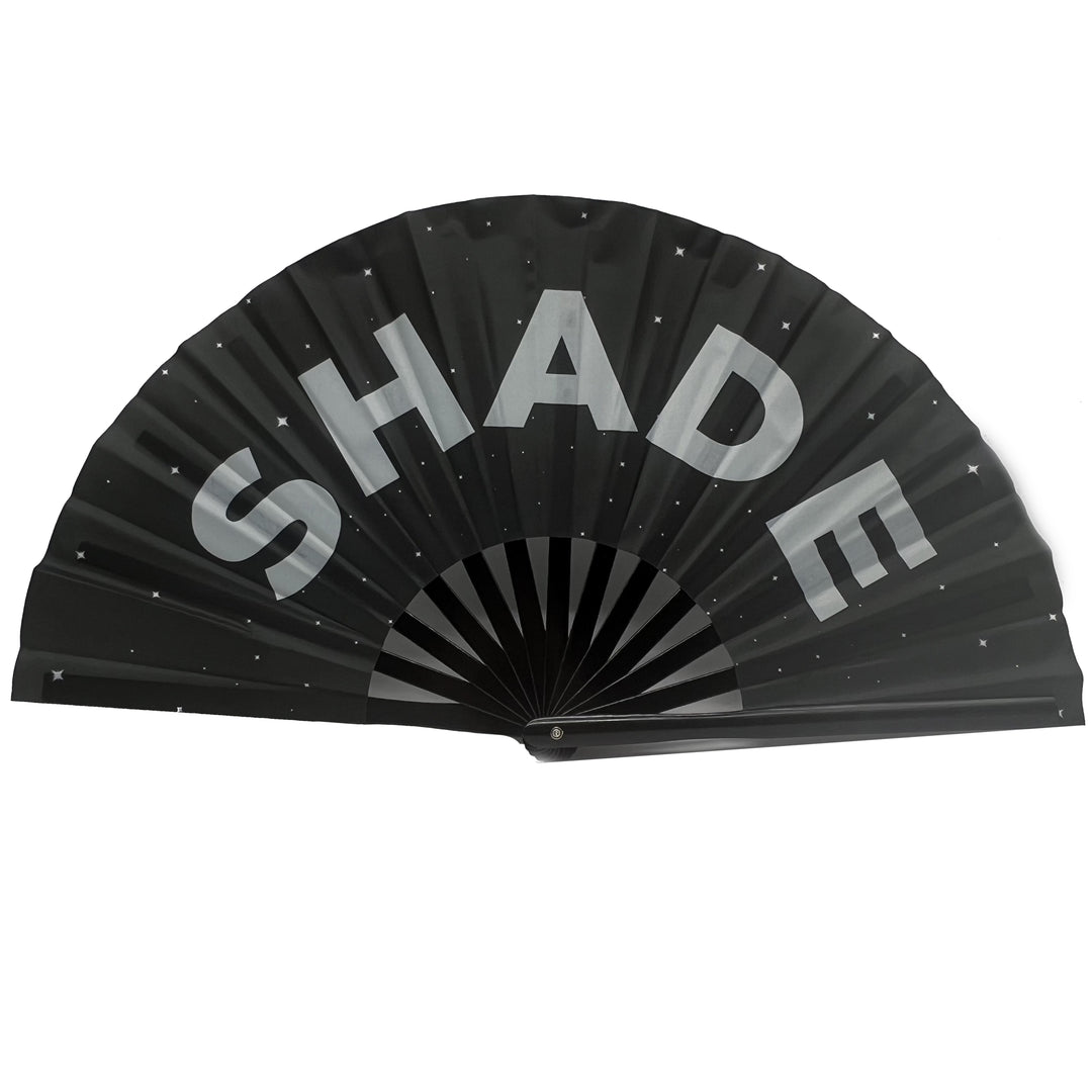 SHADE Large Concert Hand Fan - Foldable Handheld Renaissance Fan, Perfect for Festivals, Raves, Abanicos de Mano para Fiesta