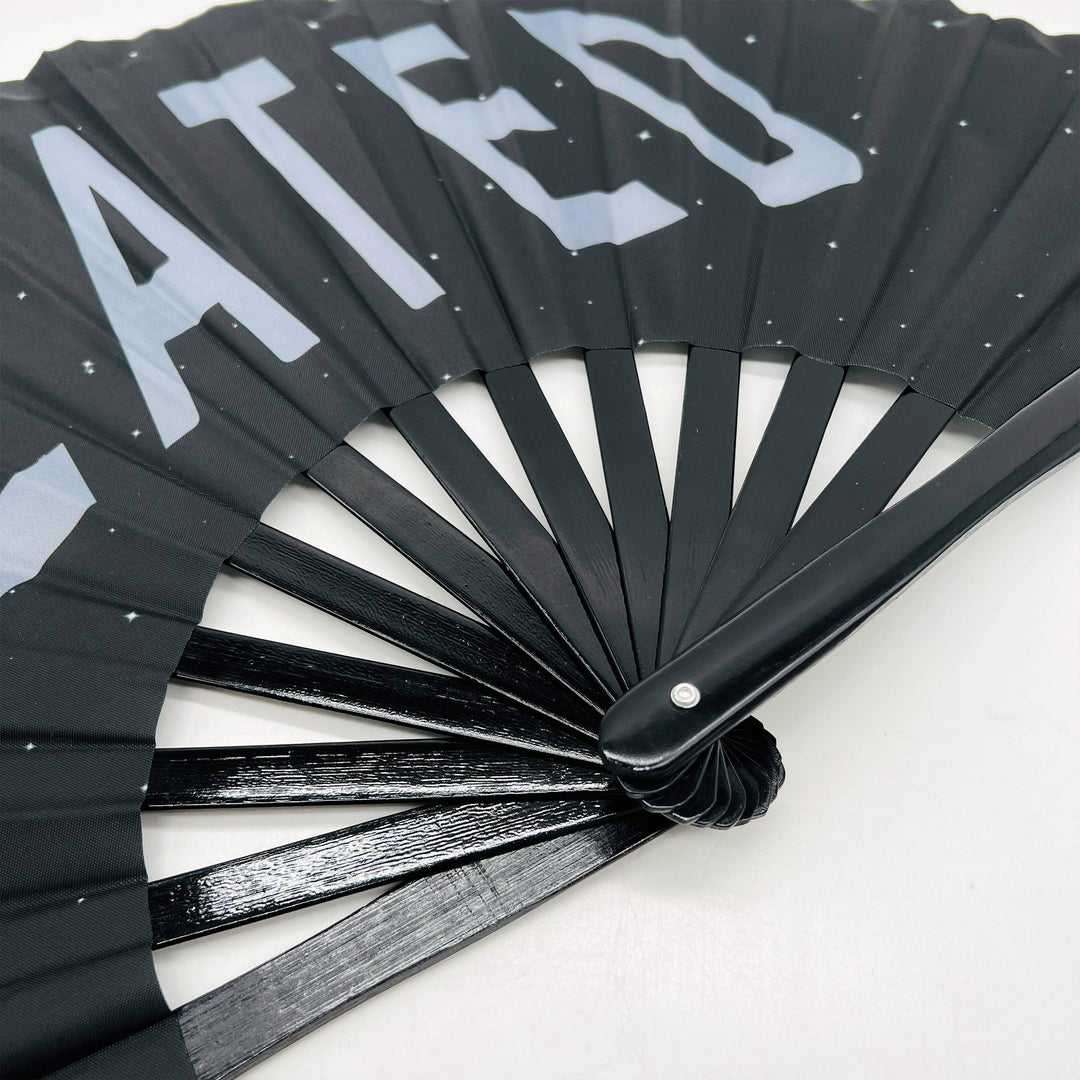HEATED Large Concert Hand Fan - Foldable Handheld Renaissance Fan, Perfect for Festivals, Raves, Abanicos de Mano para Fiesta