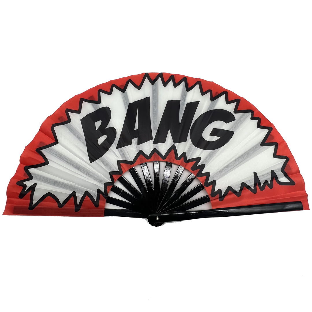 BANG Large Concert Hand Fan - Foldable Handheld Cowboy Carter Fan, Perfect for Festivals, Raves, Abanicos de Mano para Fiesta