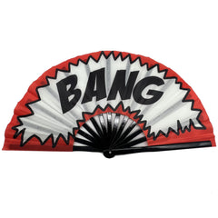 BANG Large Concert Hand Fan - Foldable Handheld Cowboy Carter Fan, Perfect for Festivals, Raves, Abanicos de Mano para Fiesta