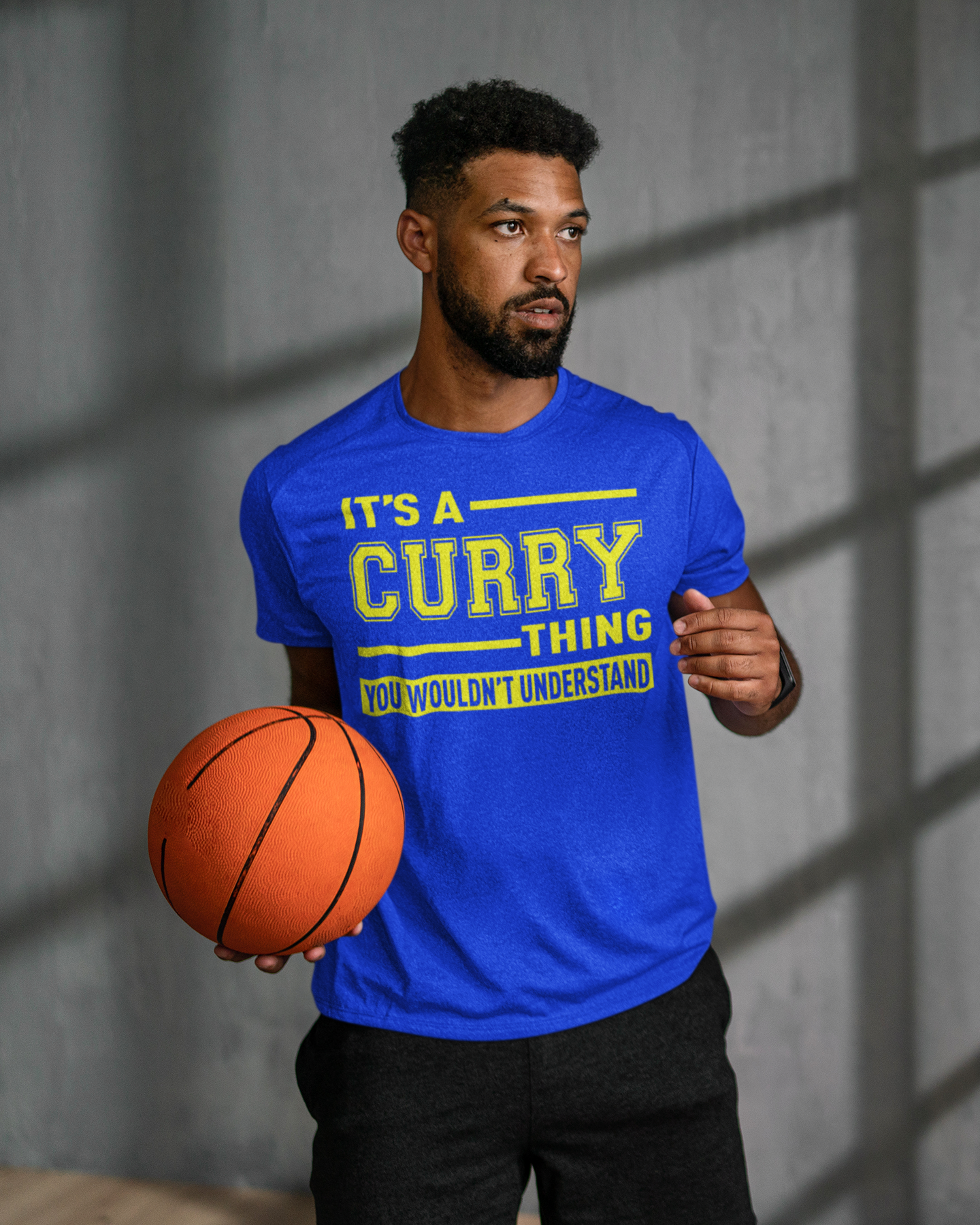 It's A Curry Thing, You Wouldn't Understand Basketball Mens T-shirt Royal Blue