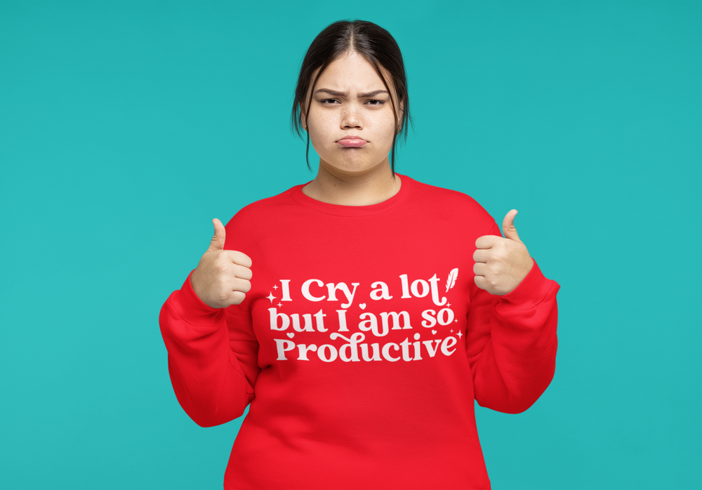 I Cry A Lot But I am So Productive TTPD Mens T-shirt 