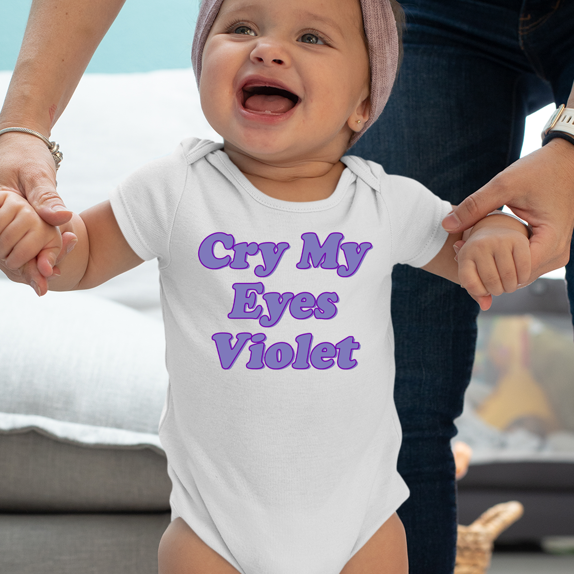 Cry My Eyes Violet Drama Queen Mens T-shirt Tie-Dye Jellybean