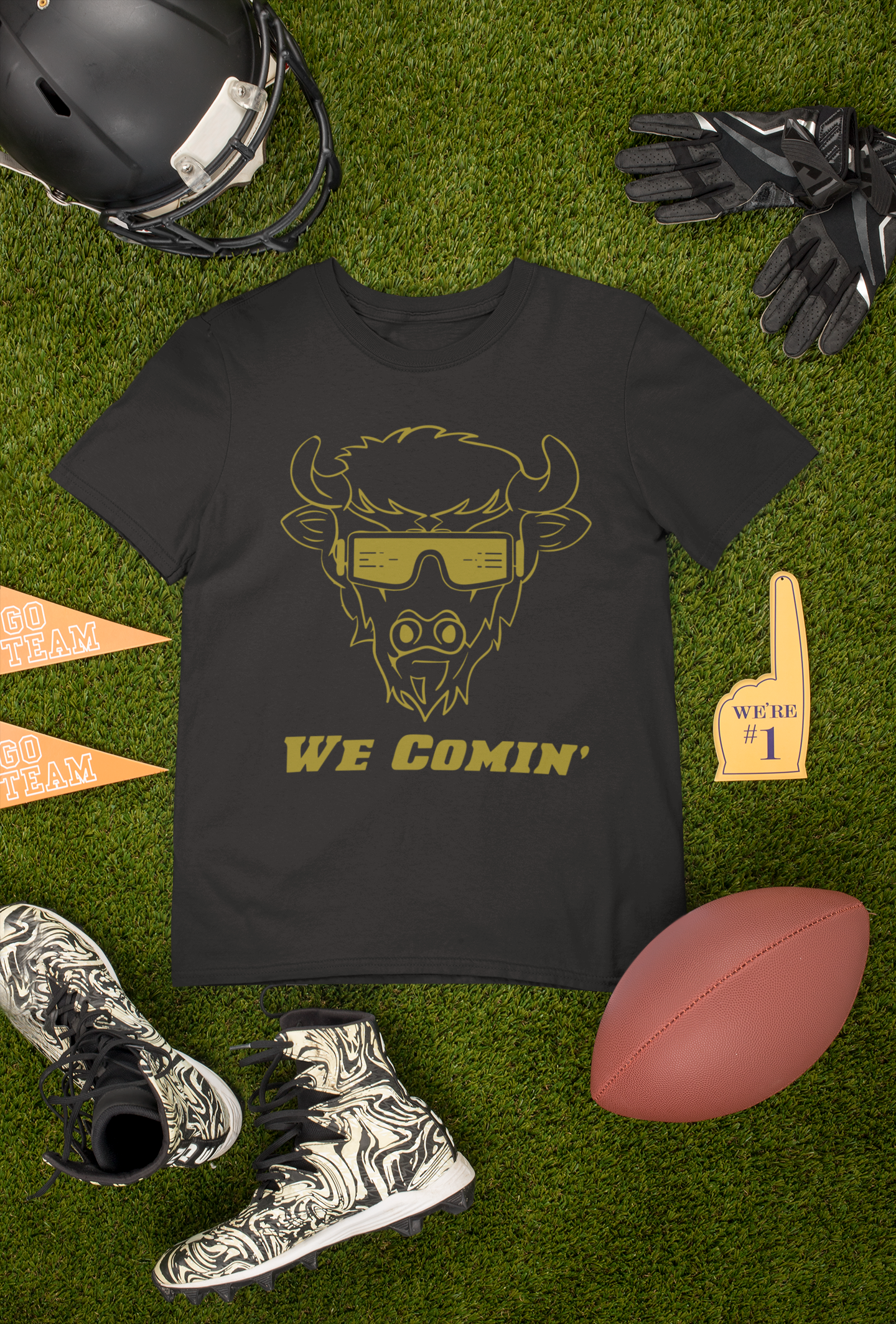 We Coming Coach Prime Colorado Mens T-shirt Black