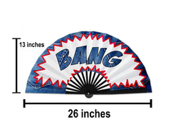 Cowboy Fan, Country Denim BANG Clack Fan, Concert Merch, Carter Show Hand Fan, Large Country Girl Foldable Fans, Gift, 26 Inch