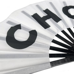 CHOP Large Concert Hand Fan - Foldable Handheld Celebration Fan, Perfect for Festivals, Raves, Abanicos de Mano para Fiesta