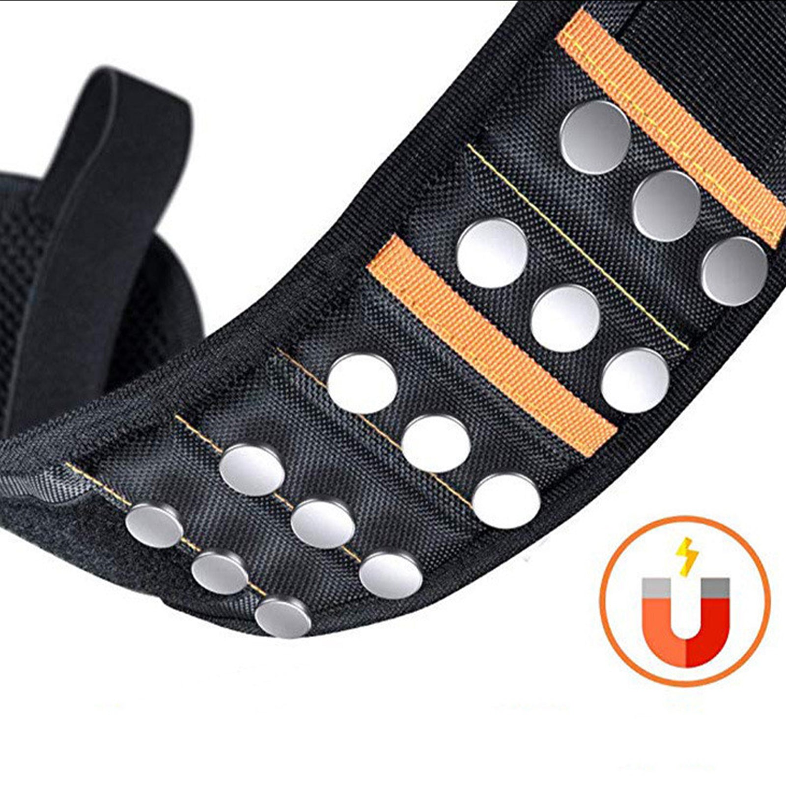 Magnetic Tool Wristband - Perfect Father's Day & Birthday Gift for Dad, Handy Cool Gadget, Tool Belt Accessory, Construction & Carpenter Tool Holder, Nail Magnet, Tool Belt Compatible