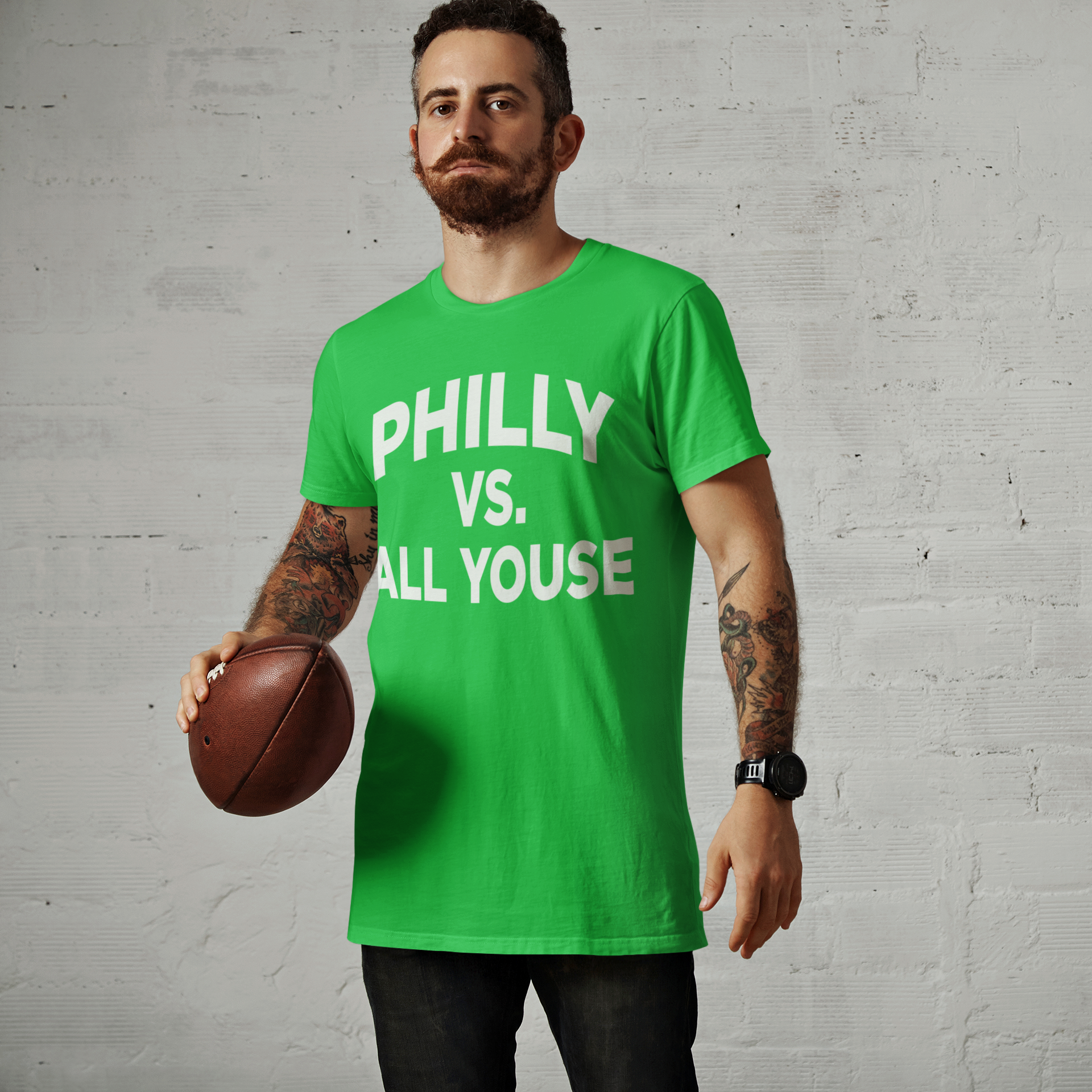 Philly Vs. All Youse Philly Thing Mens T-shirt Kelly Green