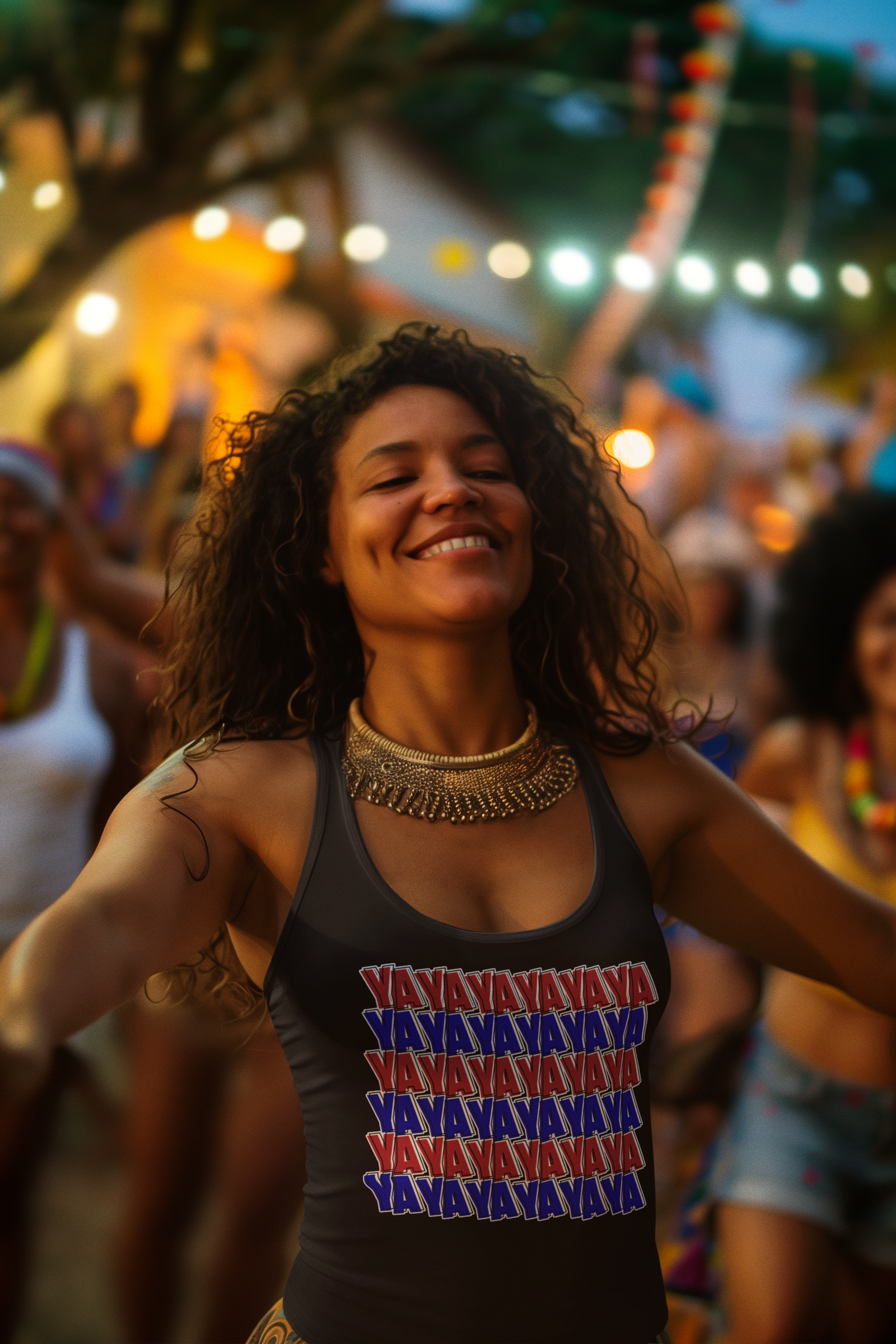 YaYaYa YaYa Cowboy Youth-Sized Hoodie Black