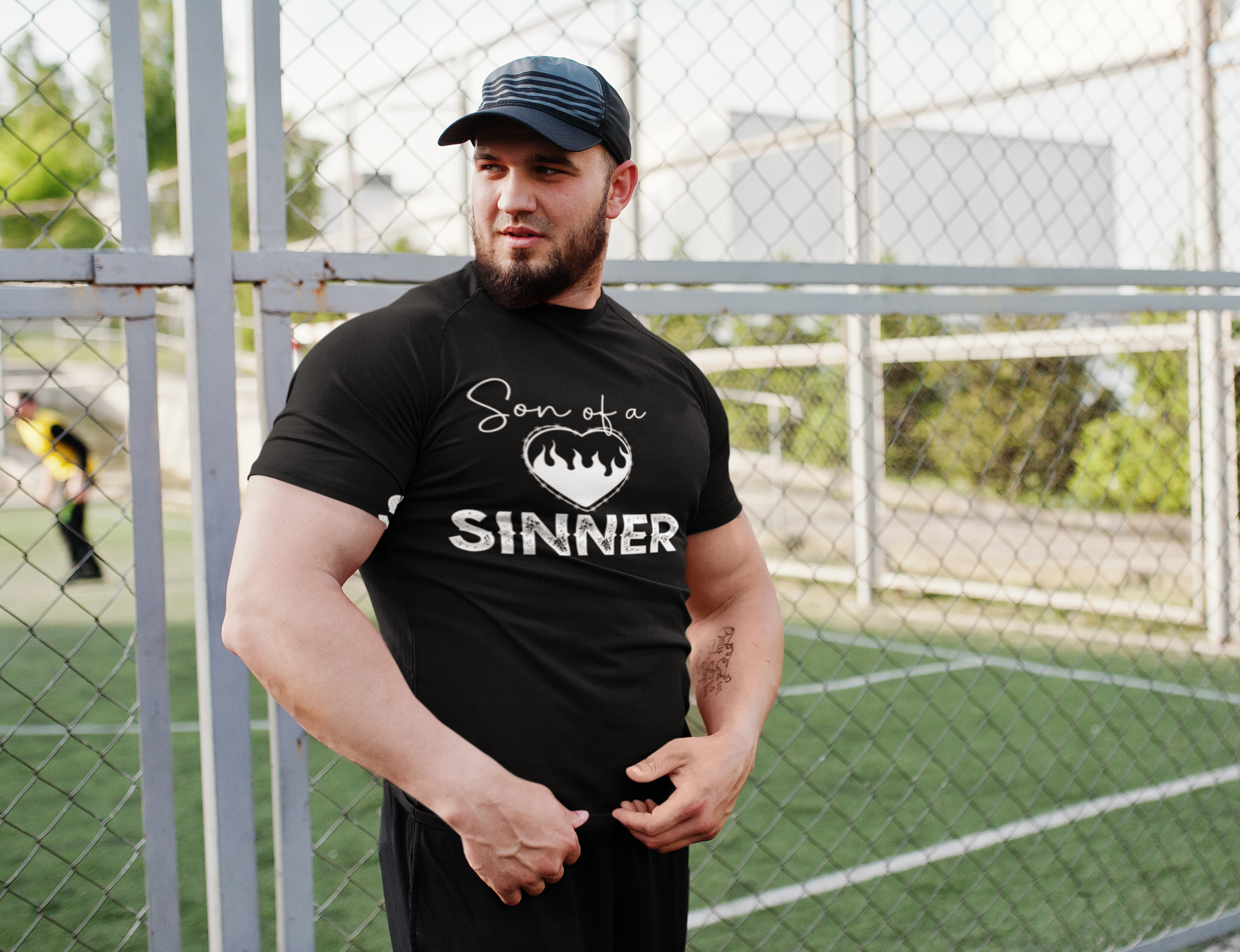 Son Of A Sinner Somebody Save Me From Myself  Mens T-shirt Black