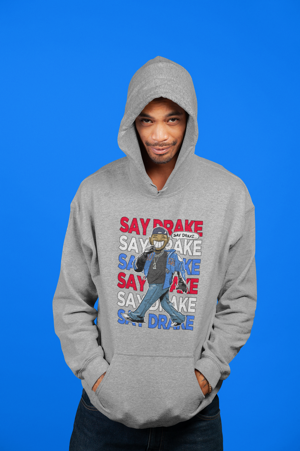 Say Drake Smiling Meme Mustard Men's T-shirt 