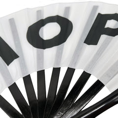CHOP Large Concert Hand Fan - Foldable Handheld Celebration Fan, Perfect for Festivals, Raves, Abanicos de Mano para Fiesta