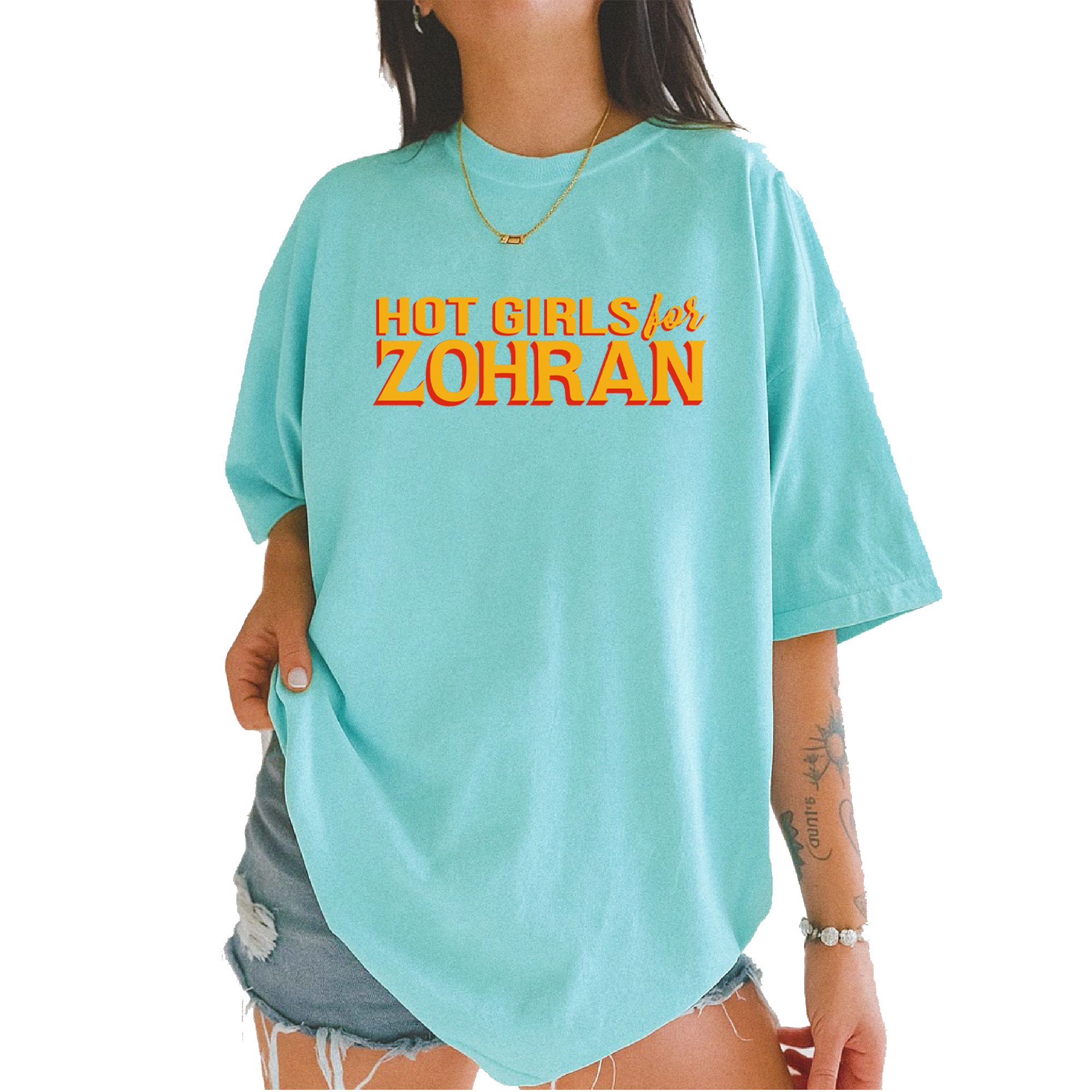 Hot Girls for Zohran Meme Mens T-shirt Royal Blue