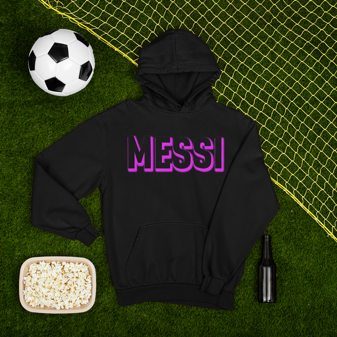 Messi OUTLINE Miami Futbol Mens T-shirt 