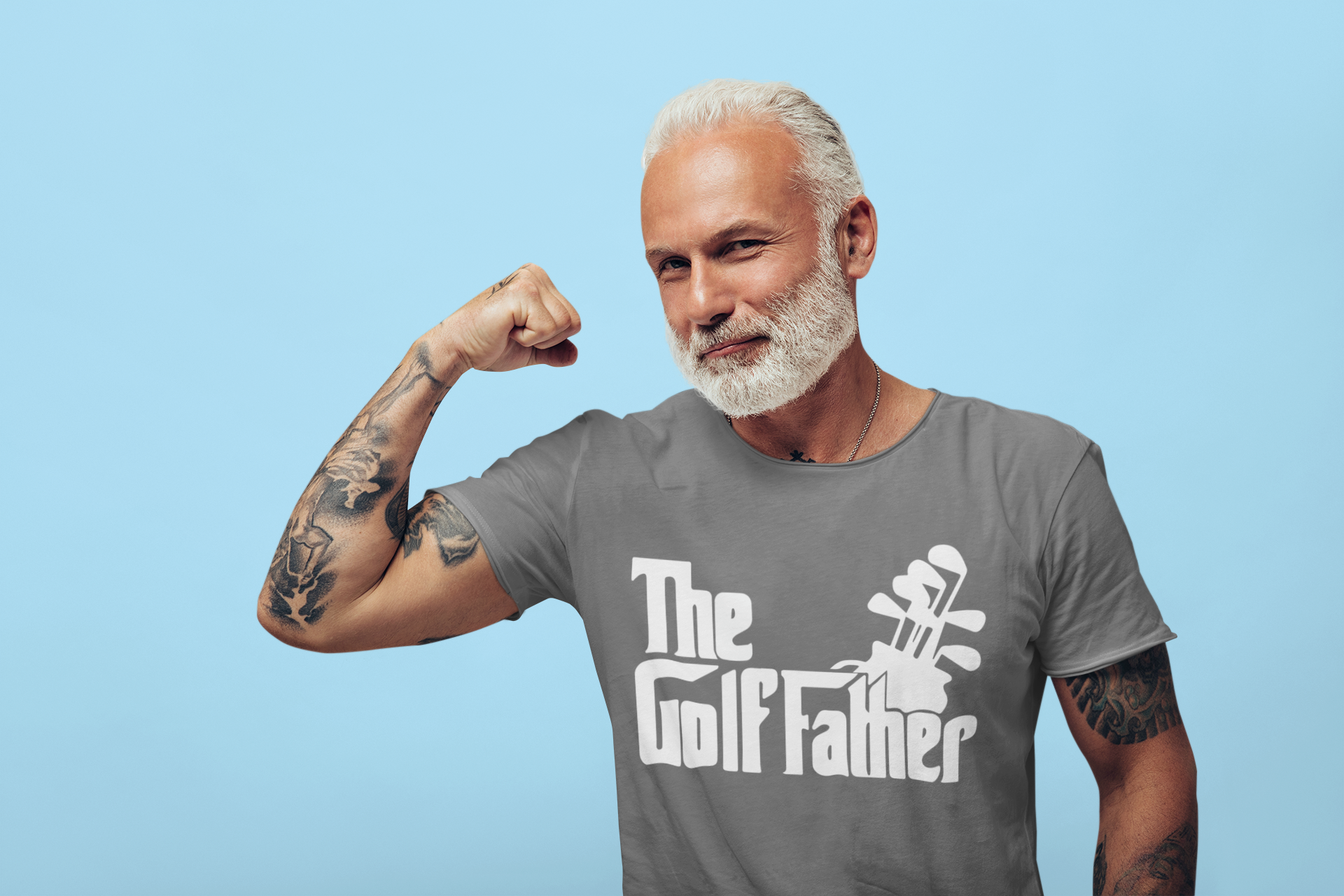 The Golf Father Golfing Dad  Mens T-shirt Black