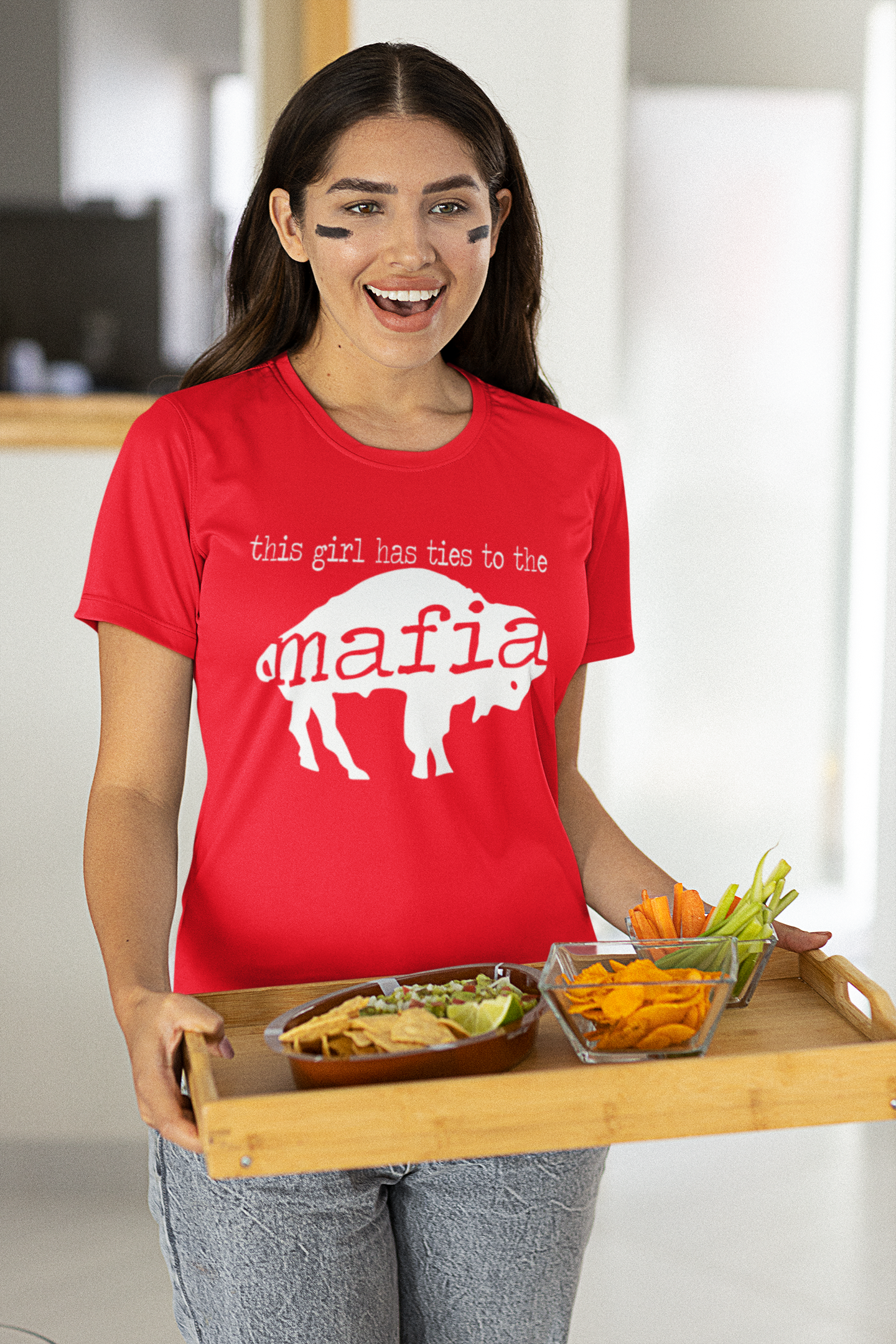 This Girl Has Ties To The Bills Mafia Mens T-shirt Royal Blue