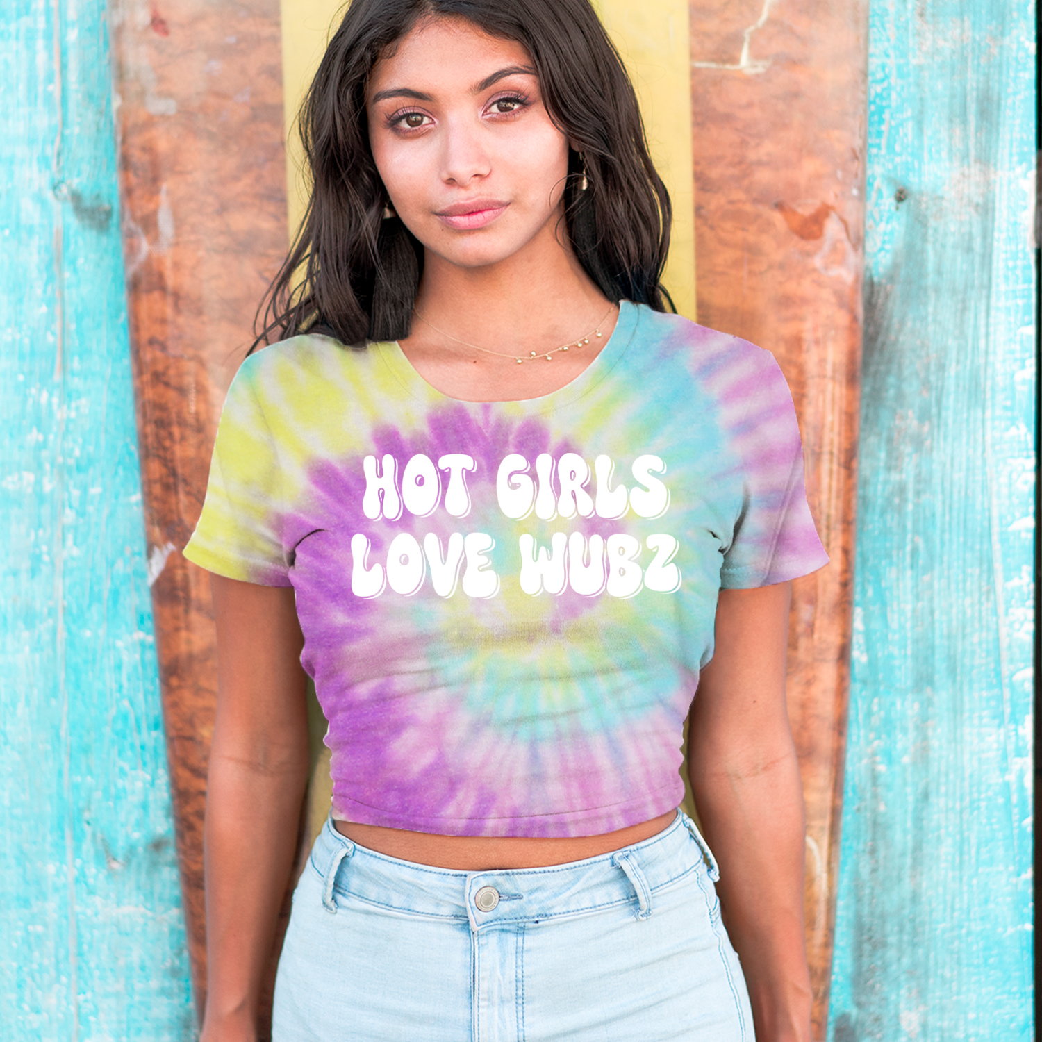 Hot Girls Love Wubz Rave Bass EDM Music Mens T-shirt Hot Pink