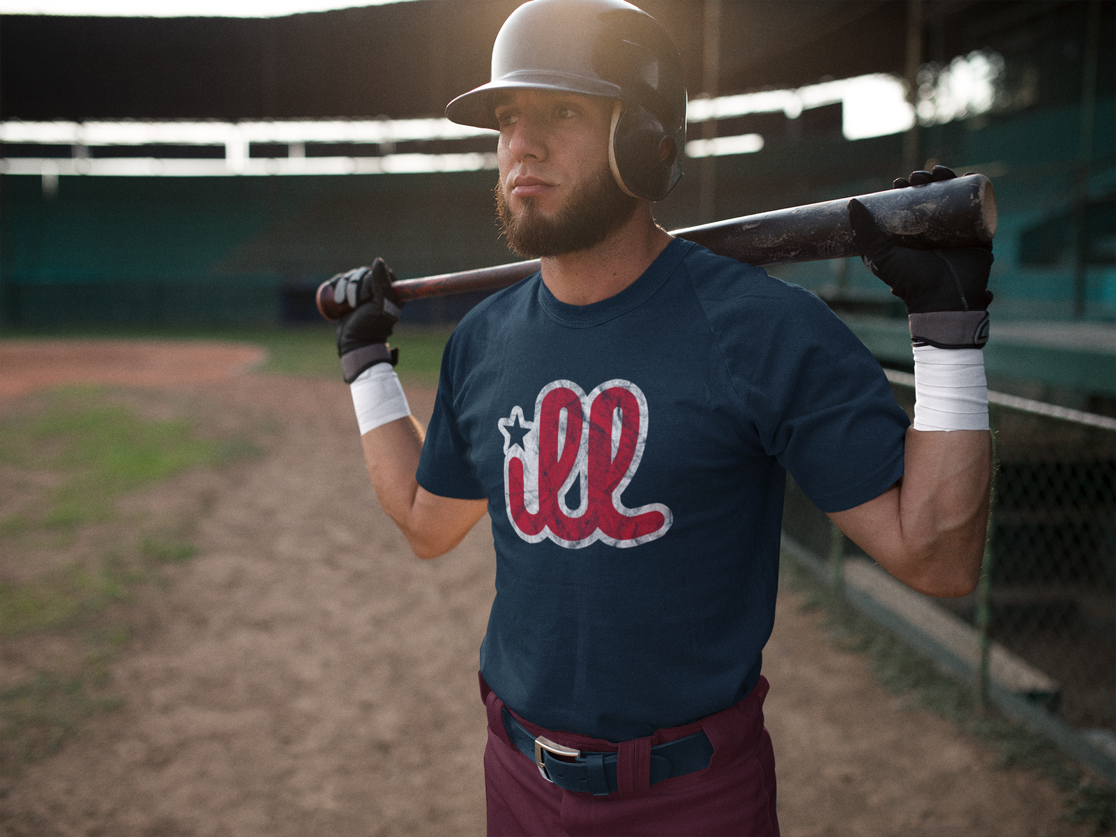 ILL Vintage It's A Philly Thing Men's T-shirt Navy Blue