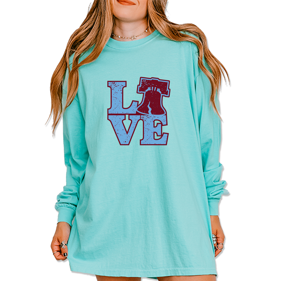 Love Philly Liberty Bell Mens T-shirt 