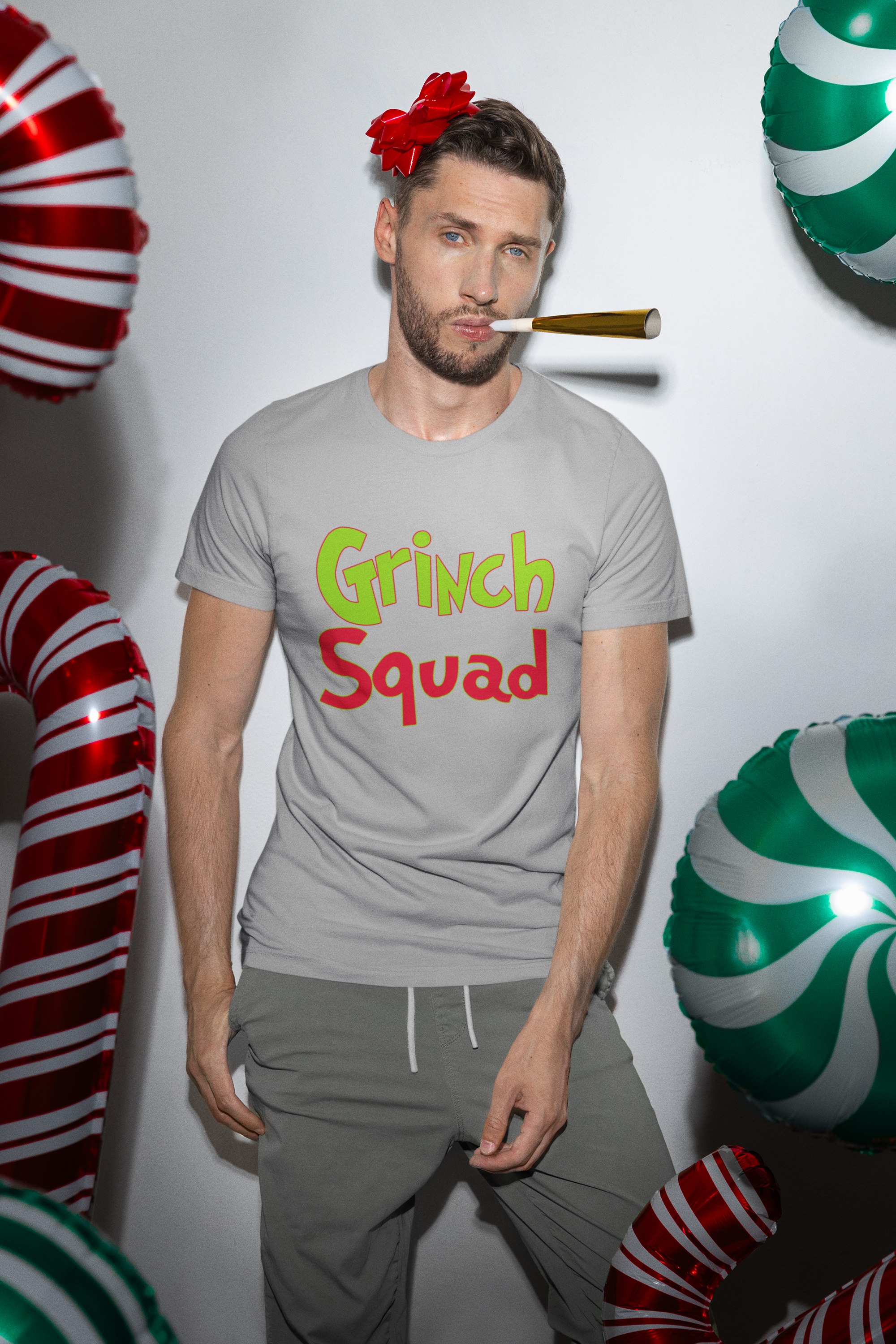 Gr-nch Squad Jolly Grinchmas Merry Christmas  Mens T-shirt 