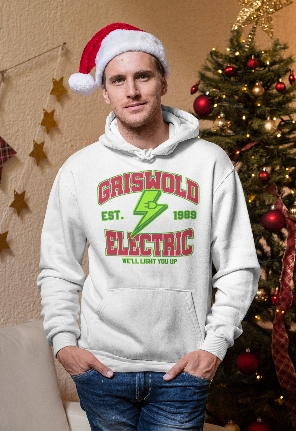 Griswold Electric We'll Light You Up  Mens T-shirt 